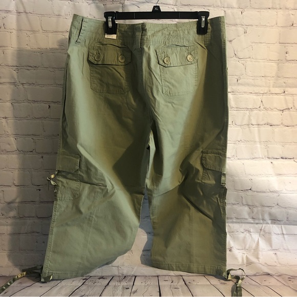 NWT Lane Bryant Cotton Sage Capris- Size 16 - Picture 2 of 11